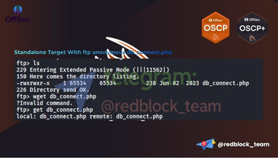 OSCP+ Standalone Target With FTP Anonymous db_connect.php